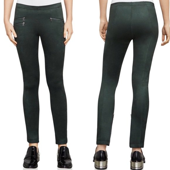 BCBGMaxAzria Pants - NWT BCBGMaxAzria Morris Faux Suede Leggings
